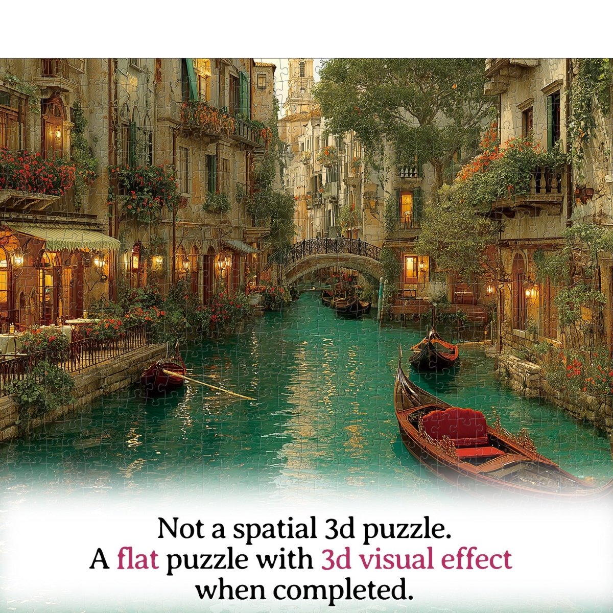 Artistic 1000 - Piece Cardboard Jigsaw Puzzle - Warm City - KAAYEE Puzzle