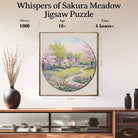 Artistic 1000 - Piece Cardboard Jigsaw Puzzle - Whispers of Sakura Meadow - KAAYEE Puzzle