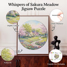 Artistic 1000 - Piece Cardboard Jigsaw Puzzle - Whispers of Sakura Meadow - KAAYEE Puzzle