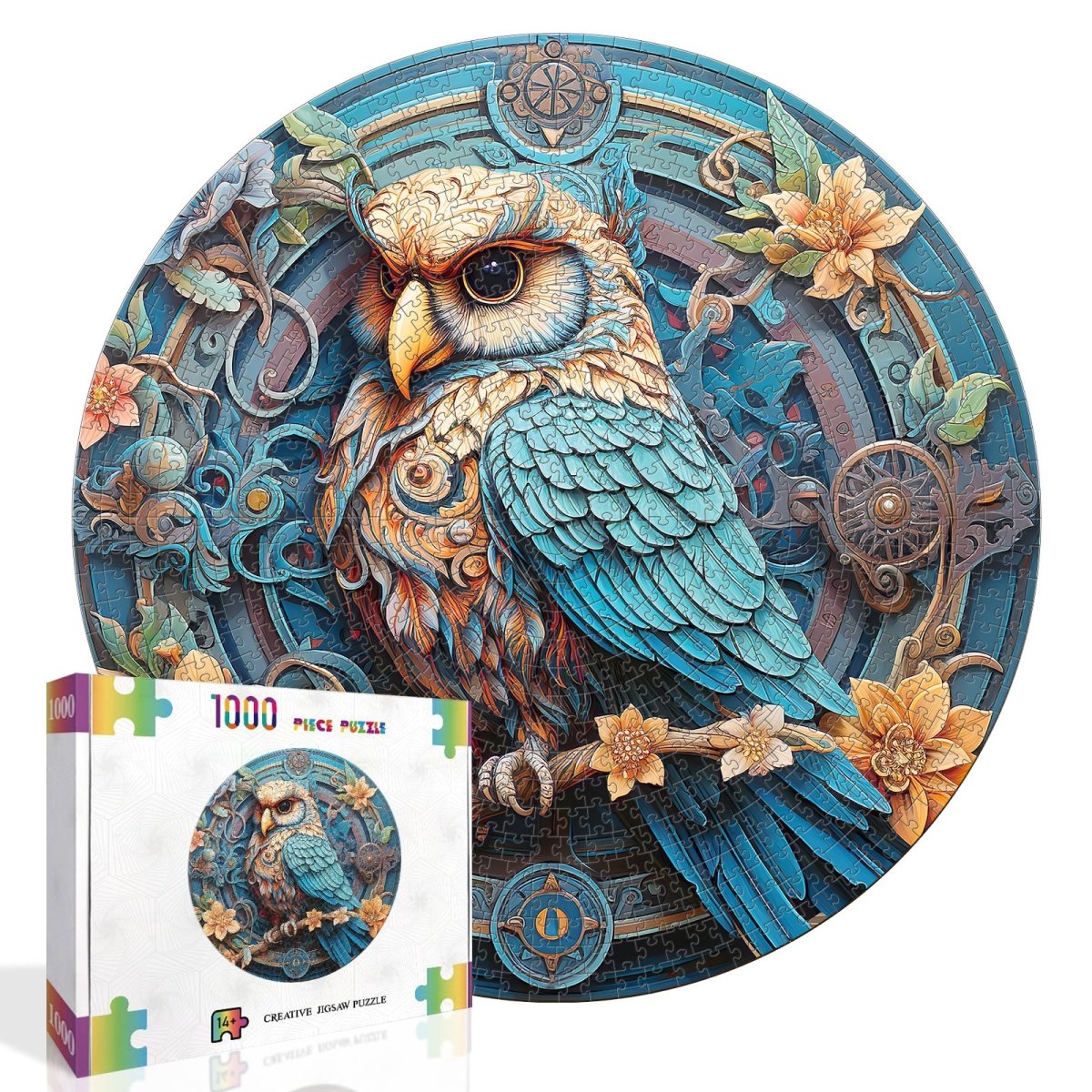 Artistic 1000 - Piece Cardboard Jigsaw Puzzle - Wise Owl - KAAYEE Puzzle