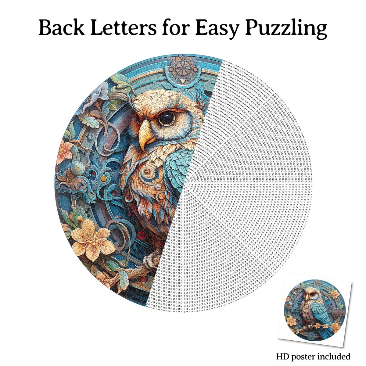 Artistic 1000 - Piece Cardboard Jigsaw Puzzle - Wise Owl - KAAYEE Puzzle