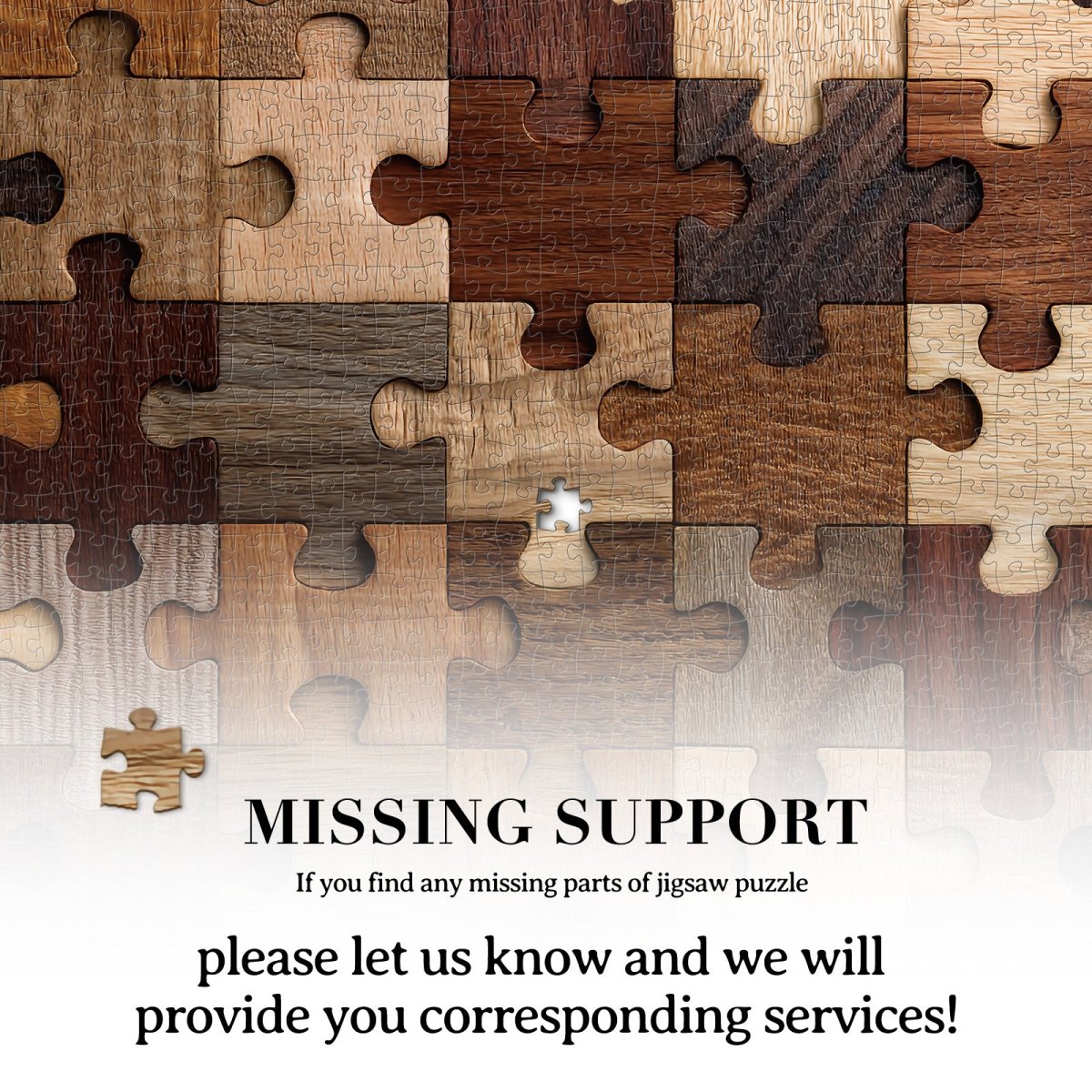 Artistic 1000 - Piece Cardboard Jigsaw Puzzle - Woodgrain Puzzle - KAAYEE Puzzle