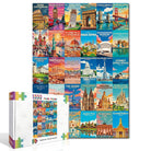 Artistic 1000 - Piece Cardboard Jigsaw Puzzle - World Architectural Wonders - KAAYEE Puzzle