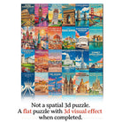 Artistic 1000 - Piece Cardboard Jigsaw Puzzle - World Architectural Wonders - KAAYEE Puzzle