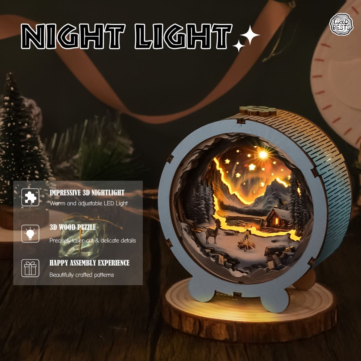 Aurora World Night Light - KAAYEE Puzzle