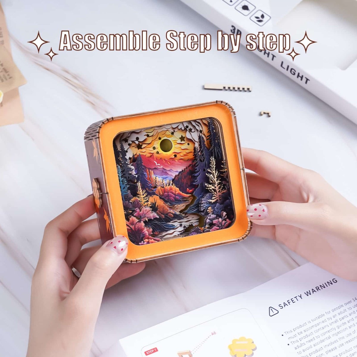 Autumn Forest Sunset Night Light - KAAYEE Puzzle