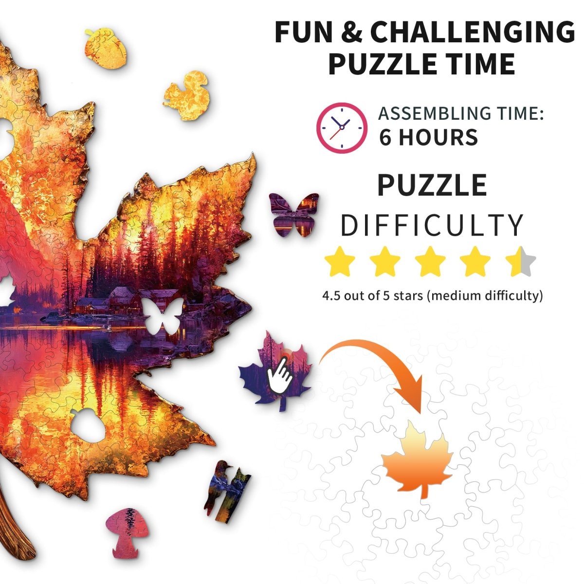 Autumn Forest Wooden Jigsaw Puzzle - KAAYEE Puzzle