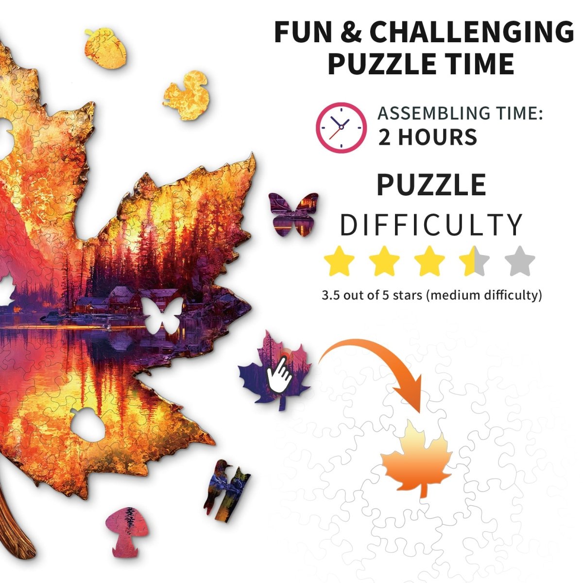 Autumn Forest Wooden Jigsaw Puzzle - KAAYEE Puzzle