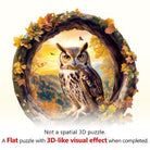 Autumn Owl Wooden Jigsaw Puzzle - KAAYEE Puzzle