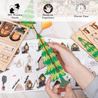 Ballon Cabin Wooden Clock Kit - KAAYEE Puzzle