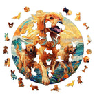 Beach Golden Family Wooden Jigsaw Puzzle - KAAYEE Puzzle