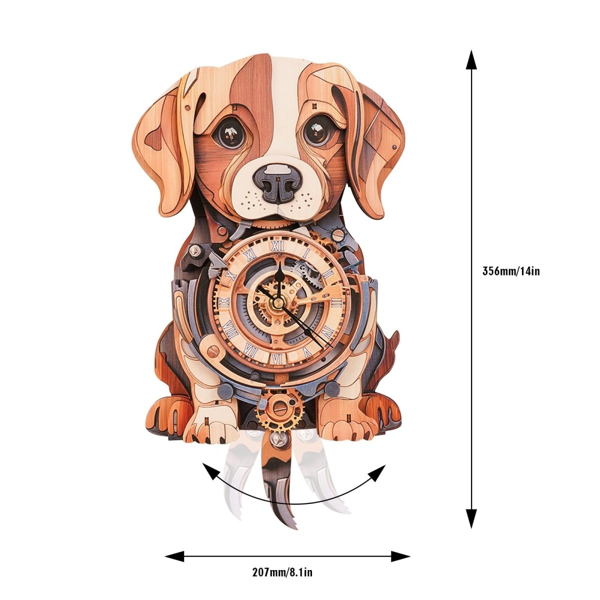 Beagle Clock DIY Wooden Puzzle - KAAYEE Puzzle