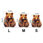 Bear Family Wooden Jigsaw Puzzle - KAAYEE Puzzle