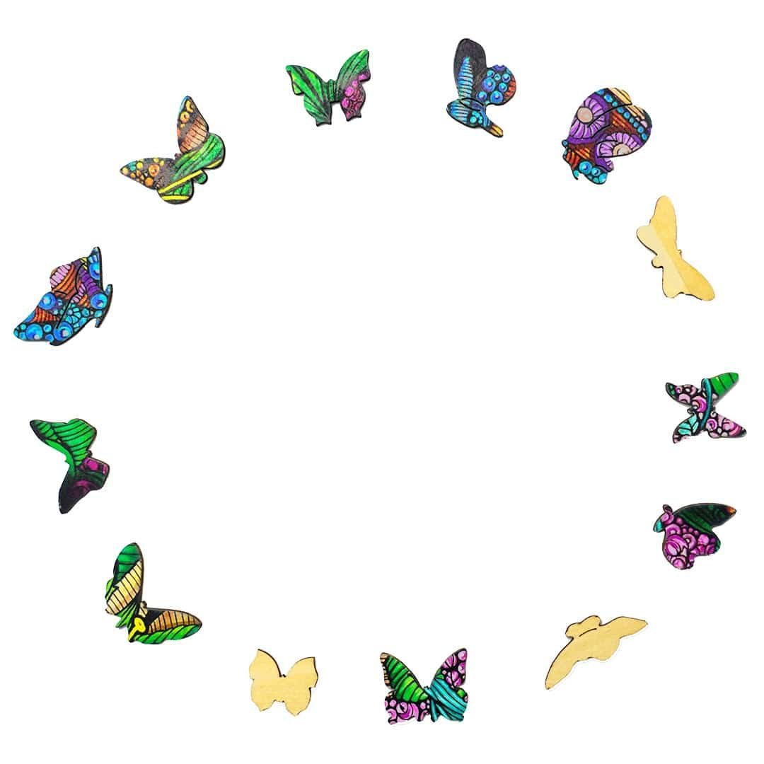 BEAUTIFUL BUTTERFLY Wooden Jigsaw Puzzle - KAAYEE Puzzle