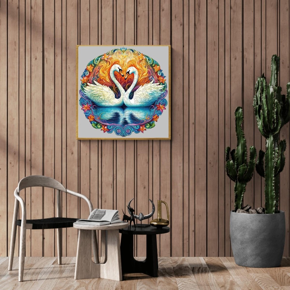 Beautiful swan2 Wooden Jigsaw Puzzle - KAAYEE Puzzle
