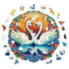 Beautiful swan2 Wooden Jigsaw Puzzle - KAAYEE Puzzle