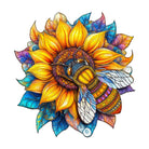 Bee in Bloom Wooden Jigsaw Puzzle - KAAYEE Puzzle