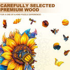 Bee in Bloom Wooden Jigsaw Puzzle - KAAYEE Puzzle