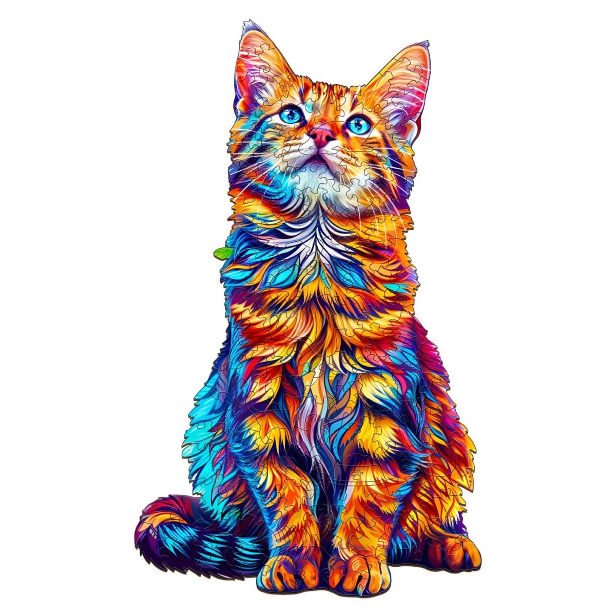 Bengal Cat 2 Wooden Jigsaw Puzzle - KAAYEE Puzzle