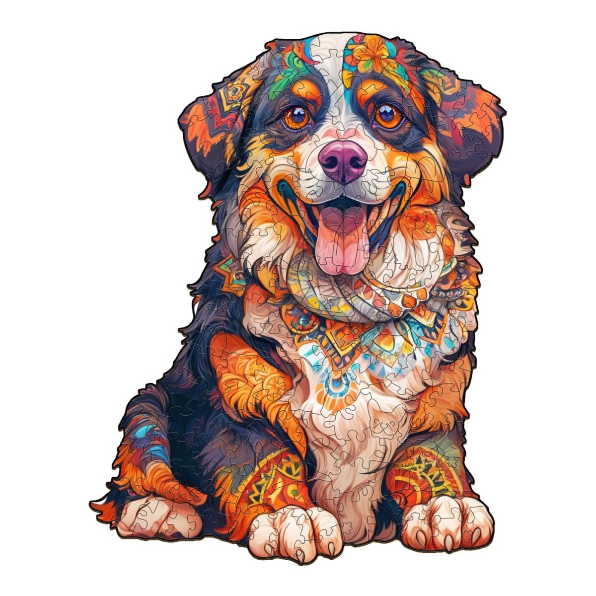 Bernese Mountain Dog Wooden Jigsaw Puzzle - KAAYEE Puzzle