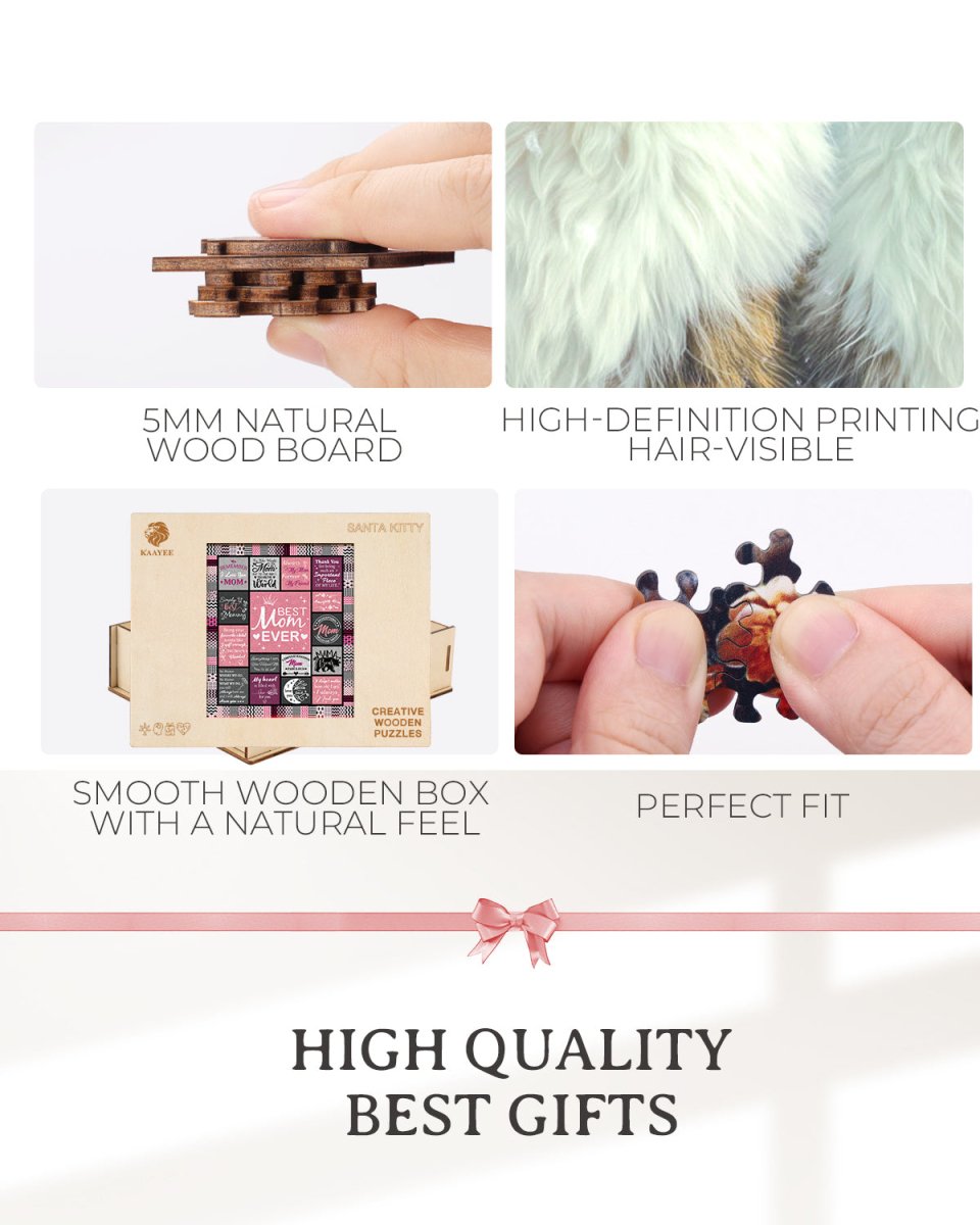 Best Mom Wooden Jigsaw Puzzle - KAAYEE Puzzle