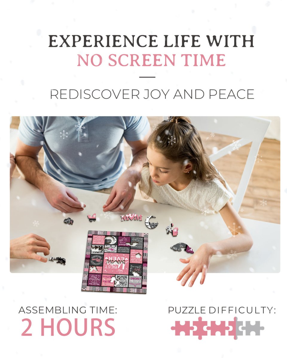 Best Mom Wooden Jigsaw Puzzle - KAAYEE Puzzle