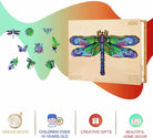 Big Dragonfly Wooden Jigsaw Puzzle - KAAYEE Puzzle