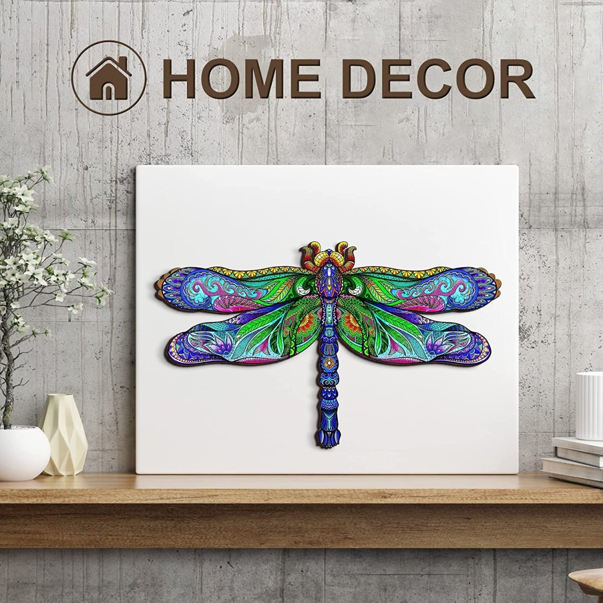 Big Dragonfly Wooden Jigsaw Puzzle - KAAYEE Puzzle