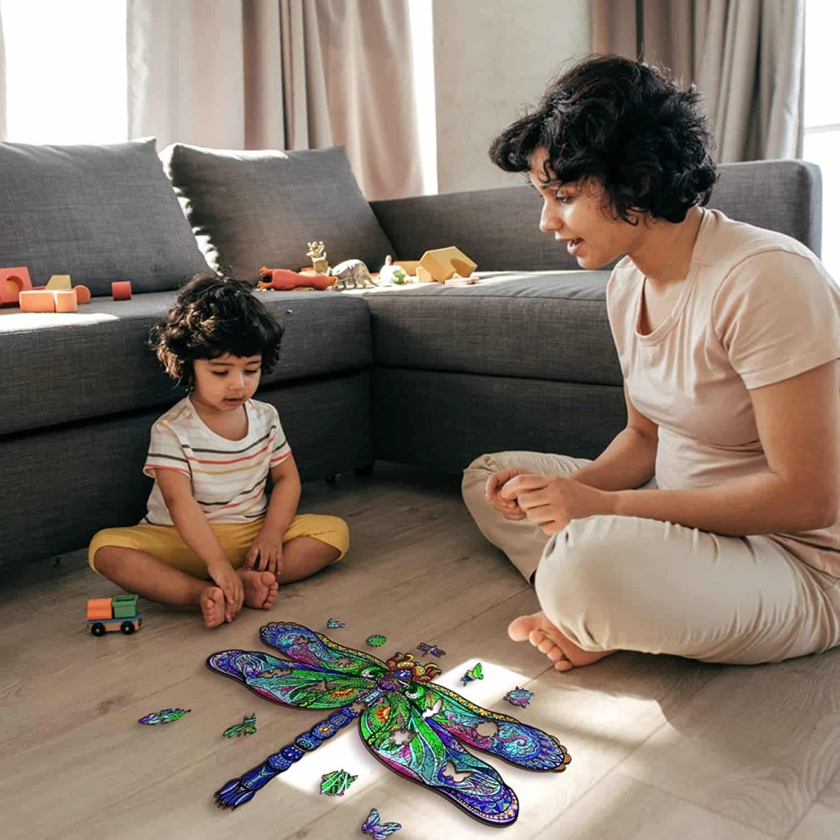 Big Dragonfly Wooden Jigsaw Puzzle - KAAYEE Puzzle