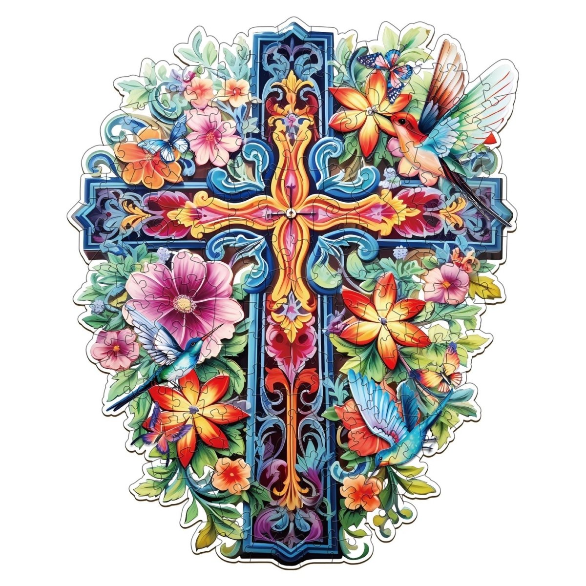 Blessing Cross 2 Wooden Jigsaw Puzzle - KAAYEE Puzzle
