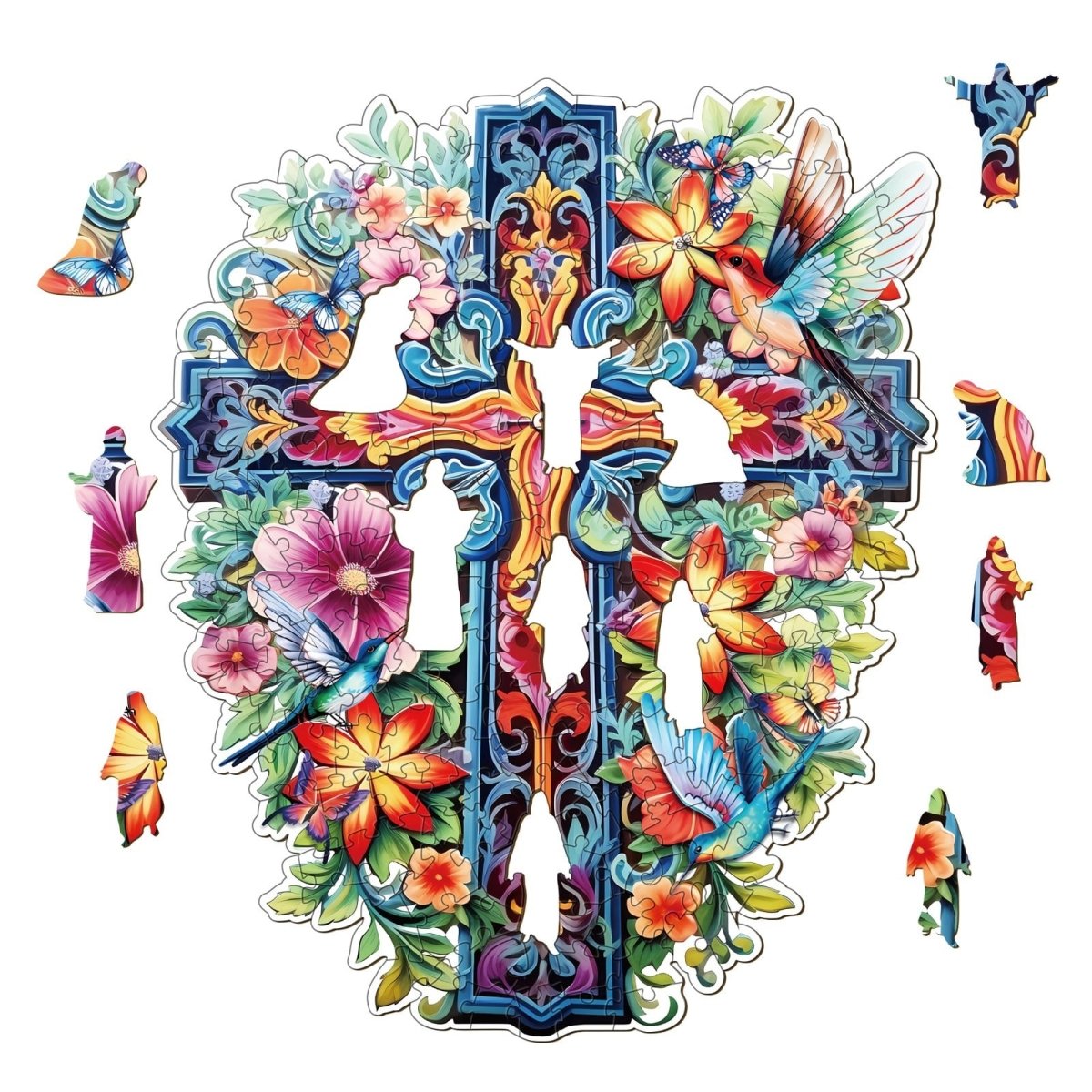 Blessing Cross 2 Wooden Jigsaw Puzzle - KAAYEE Puzzle