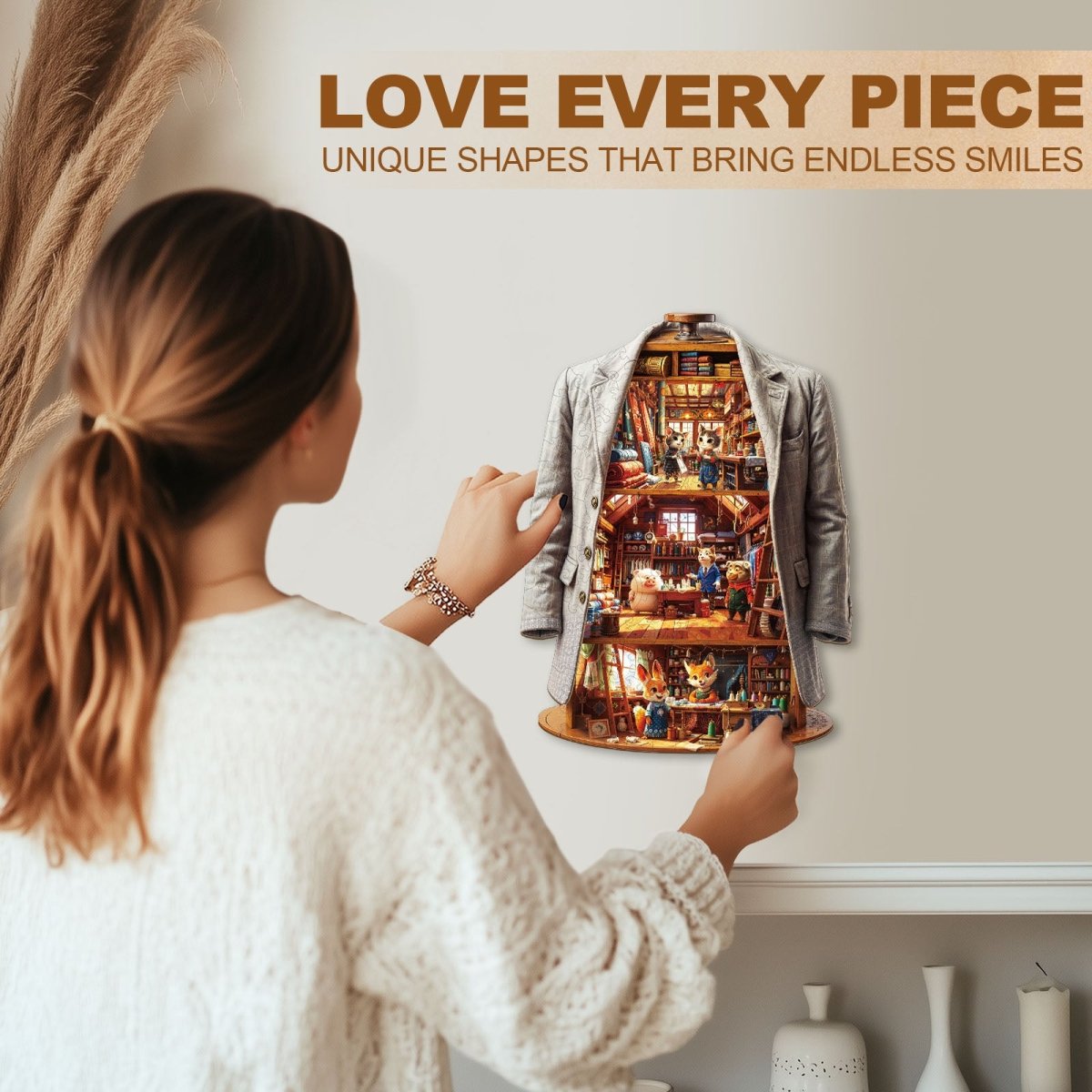 Blissful Wardrobe Wooden Jigsaw Puzzle - KAAYEE Puzzle