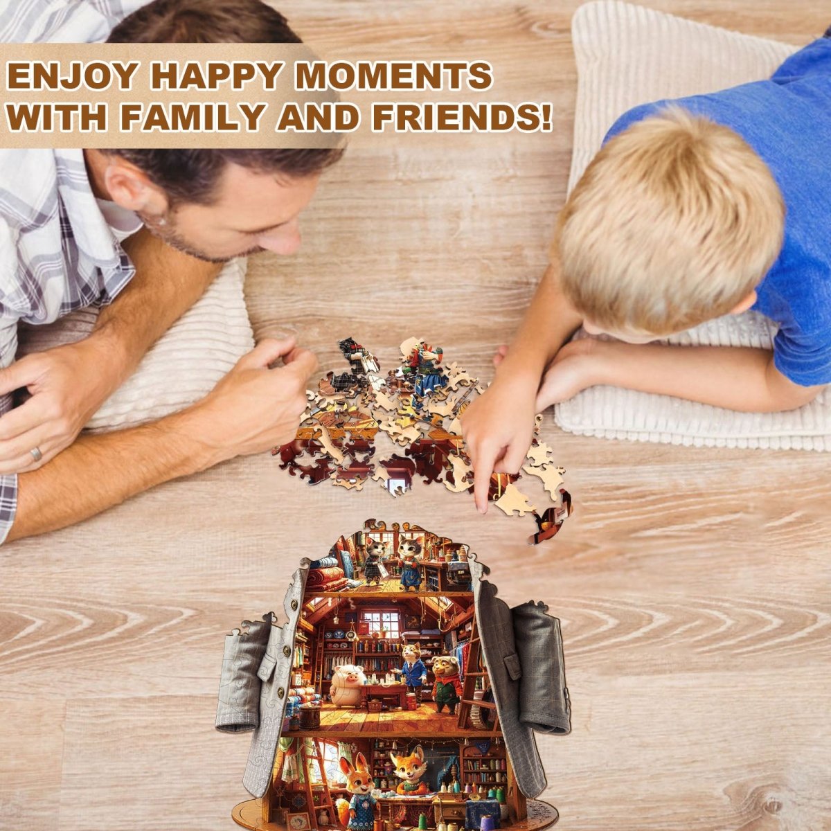 Blissful Wardrobe Wooden Jigsaw Puzzle - KAAYEE Puzzle