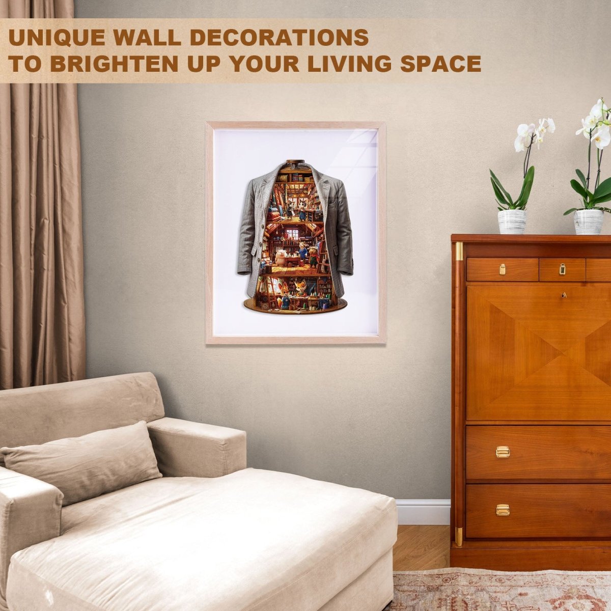 Blissful Wardrobe Wooden Jigsaw Puzzle - KAAYEE Puzzle