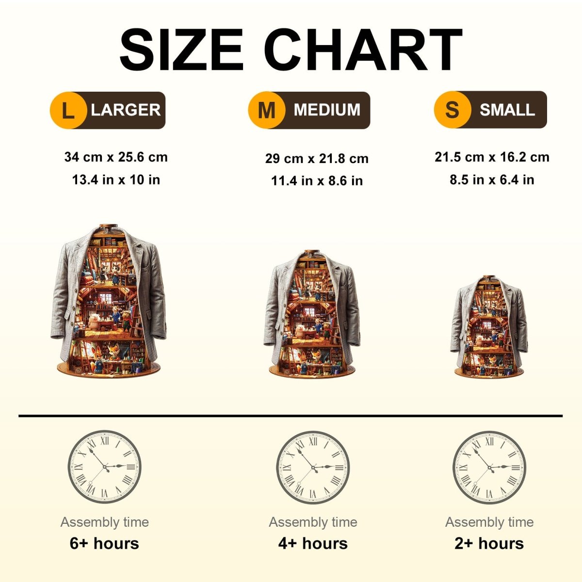 Blissful Wardrobe Wooden Jigsaw Puzzle - KAAYEE Puzzle