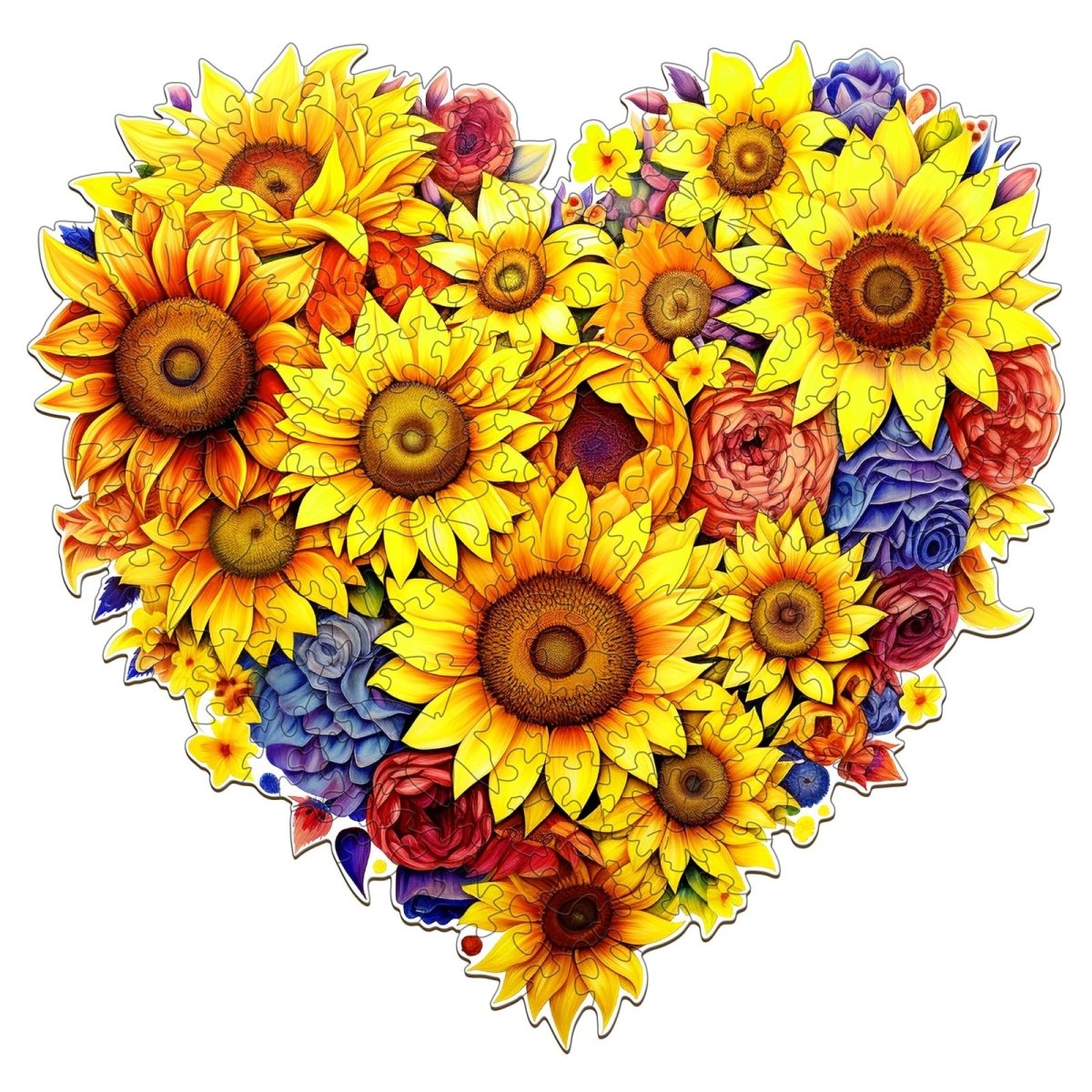 Blooming Sunflowers Wooden Jigsaw Puzzle - KAAYEE Puzzle