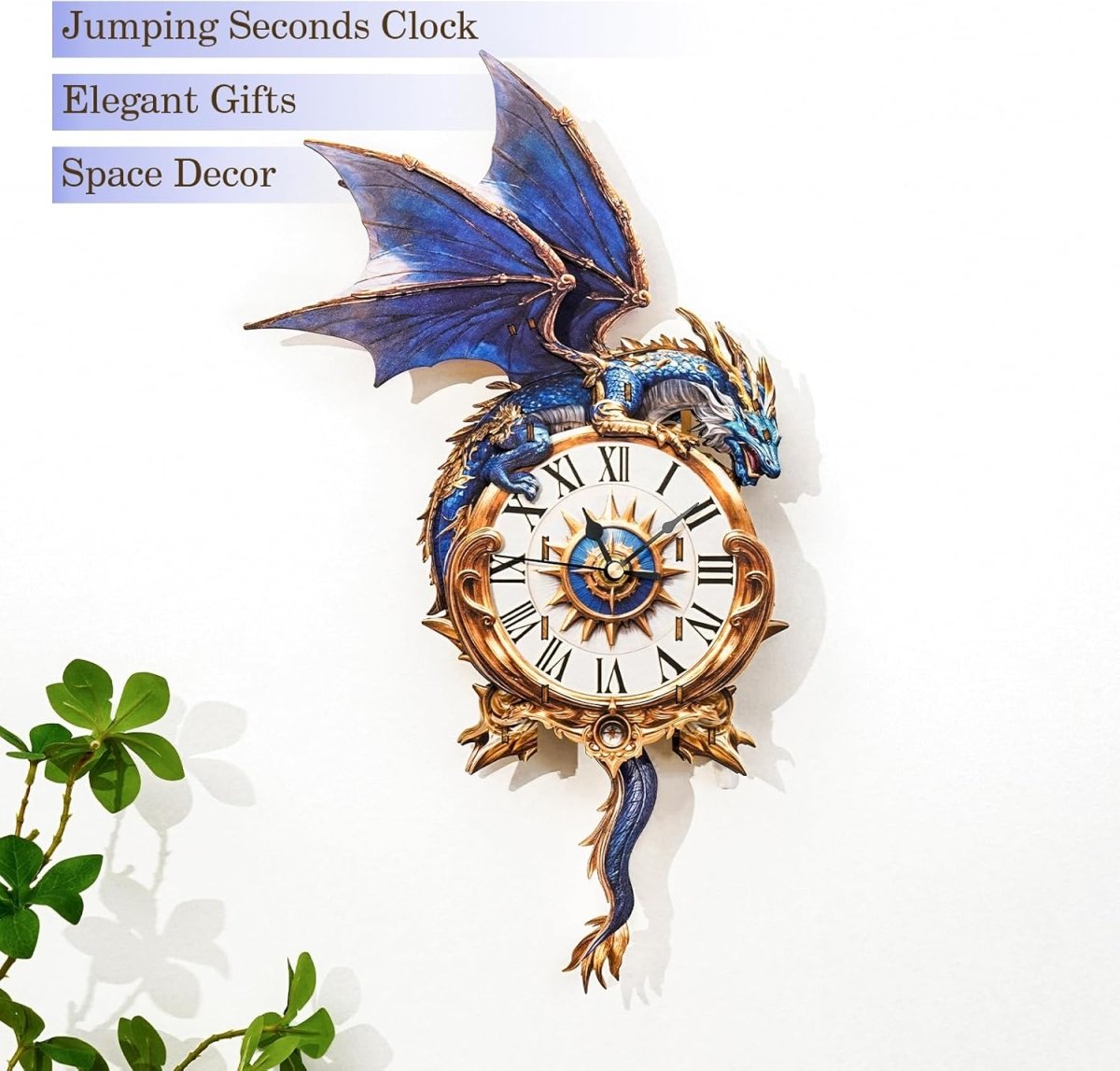 Blue Dragon Clock DIY Wooden Puzzle - KAAYEE Puzzle