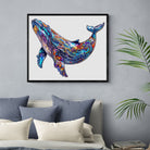 Blue Whale Wooden Jigsaw Puzzle - KAAYEE Puzzle