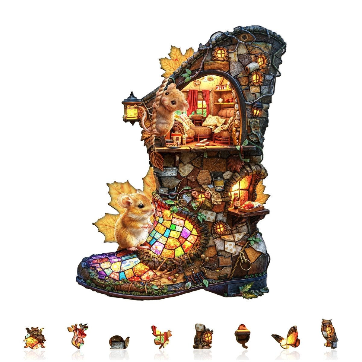 boot hut Wooden Jigsaw Puzzle - KAAYEE Puzzle