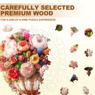 Bouquet Hot air Balloon Wooden Jigsaw Puzzle - KAAYEE Puzzle
