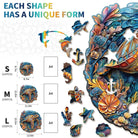 Brave Sea Turtle Wooden Jigsaw Puzzle - KAAYEE Puzzle
