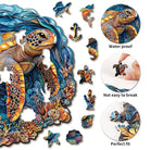 Brave Sea Turtle Wooden Jigsaw Puzzle - KAAYEE Puzzle