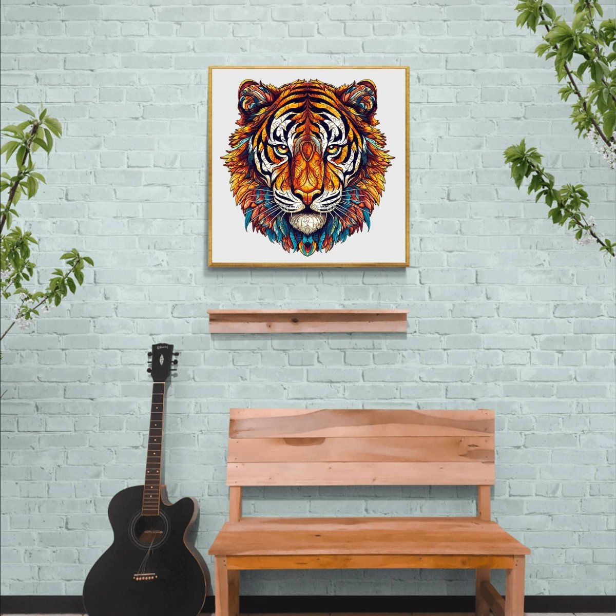 Brave Tiger Wooden Jigsaw Puzzle - KAAYEE Puzzle