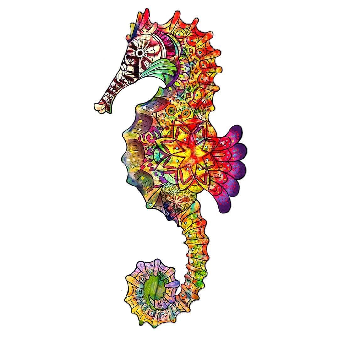 BRILLIANT SEA HORSE Wooden Jigsaw Puzzle - KAAYEE Puzzle
