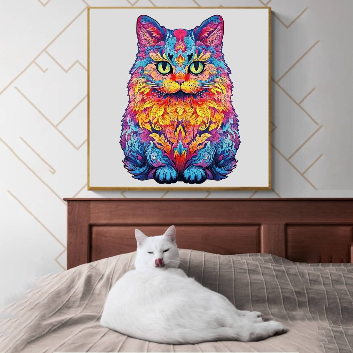 British shorthair Wooden Jigsaw Puzzle - KAAYEE Puzzle