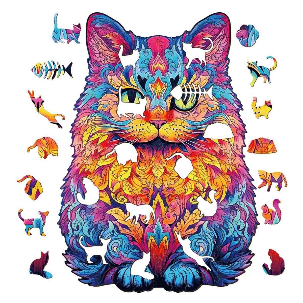 British shorthair Wooden Jigsaw Puzzle - KAAYEE Puzzle