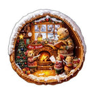 Brown Bear House Wooden Jigsaw Puzzle - KAAYEE Puzzle