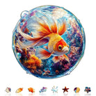 Bubble Goldfish Wooden Jigsaw Puzzle - KAAYEE Puzzle
