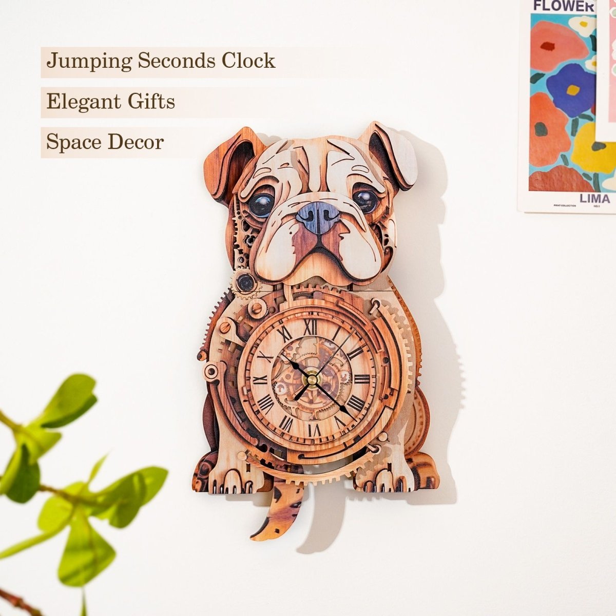 Bulldog Clock DIY Wooden Puzzle - KAAYEE Puzzle