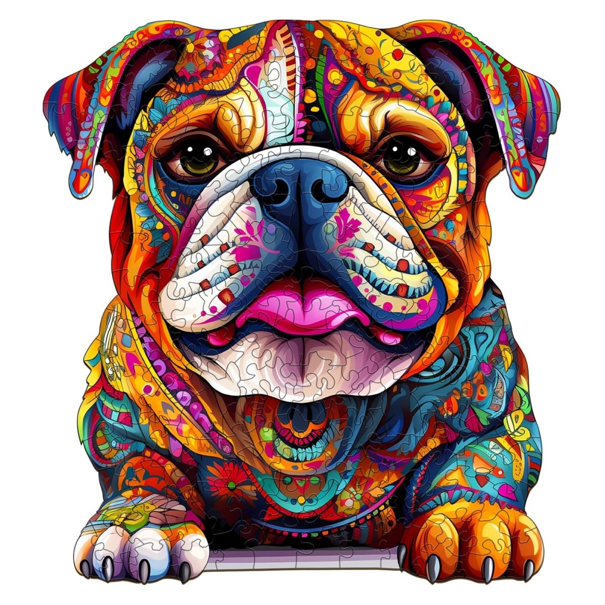 Bulldog Wooden Jigsaw Puzzle - KAAYEE Puzzle
